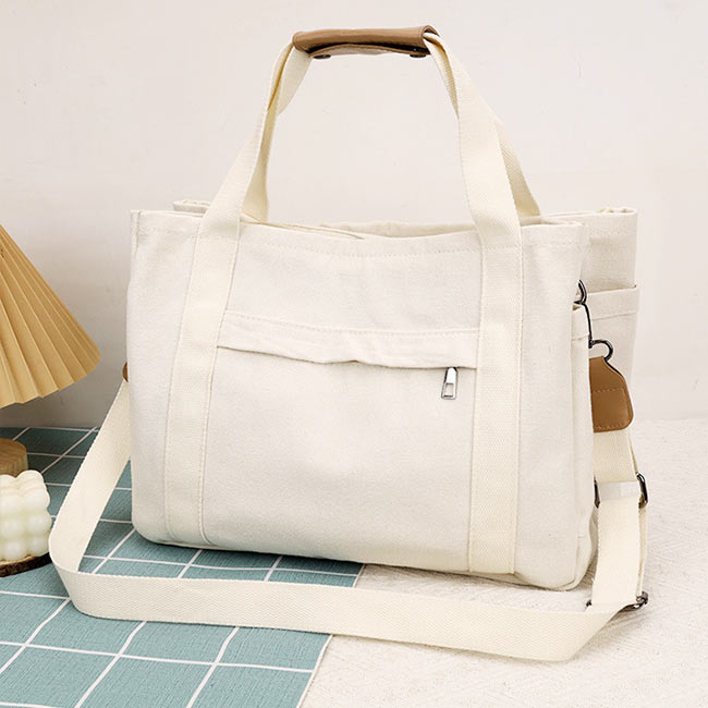 【新品】 ファスナー 通勤 通学 キャンバストートバッグ Amazon | 25LZSI-DGY キャンバス トートバッグ レディース A4 横