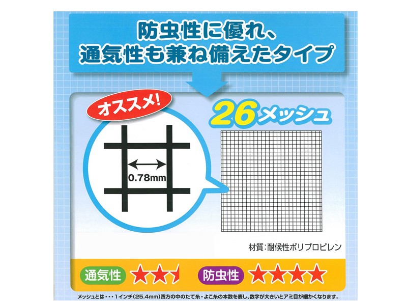 かなりのお買得品✨網戸の張替え用の網(業務用サイズ) 業務用防虫網P 26メッシュ グレー30M (網戸 網戸用 業務用