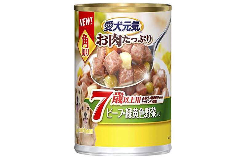 ユニ・チャーム愛犬元気缶角切り７歳以上用ビーフ・緑黄色野菜入り375g /【Buyee】 