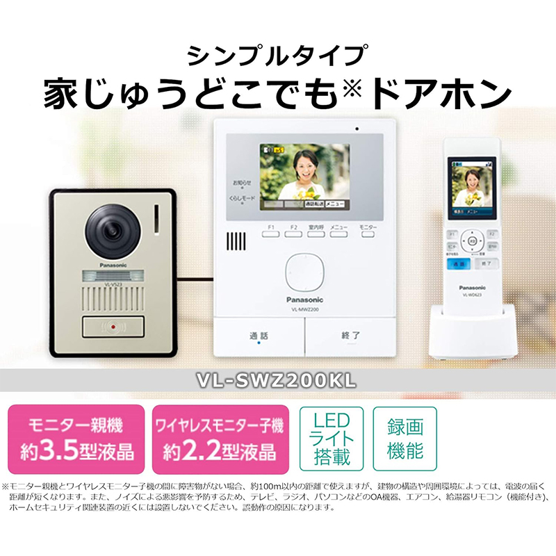 Panasonic（パナソニック） ワイヤレスモニター付 テレビドアホン 1-2