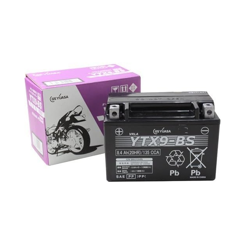 GS YUASA VRLA(制御弁式)オートバイ用バッテリー　新品未使用 GSユアサ VRLA 制御弁式バッテリー バイク用バッテリー YTX9-BS