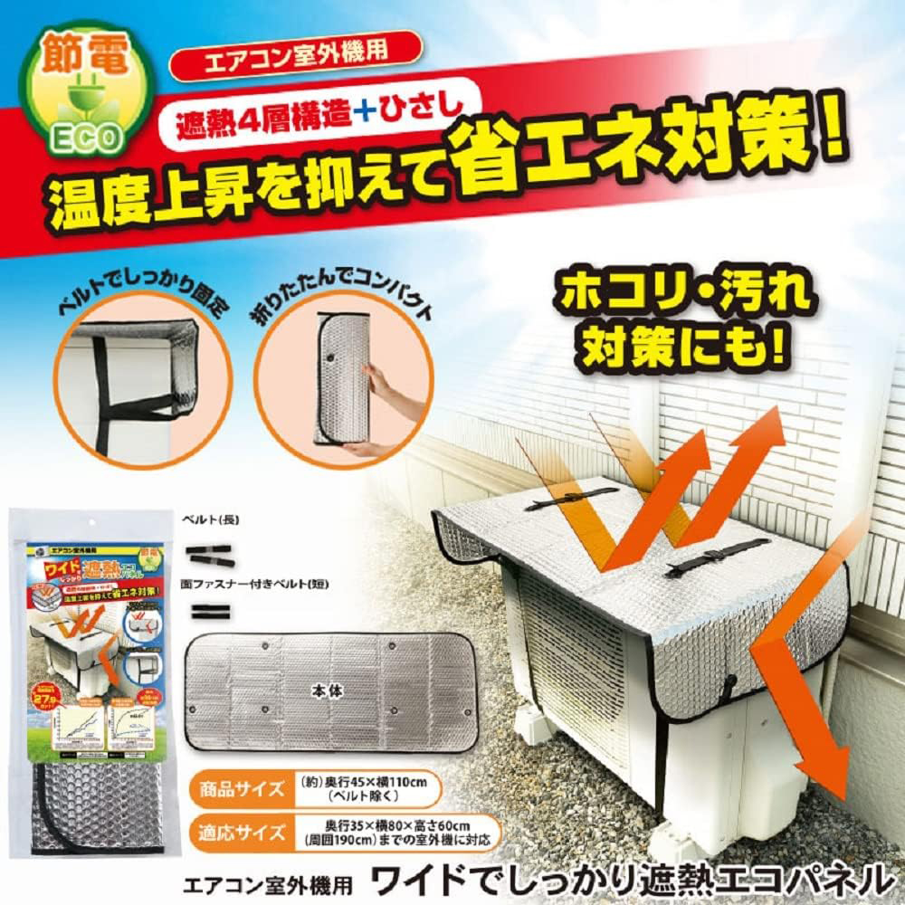 福袋 バースデイ ニーズ ワイドでしっかり遮熱エコパネル エアコン室外機用 エアコン