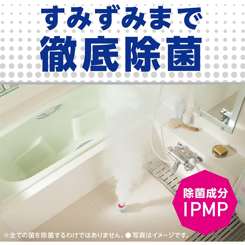 アース製薬 らくハピ お風呂のカビーヌ 無香性 1個 おふろ用 防カビ剤 くん煙タイプ 4901080085412