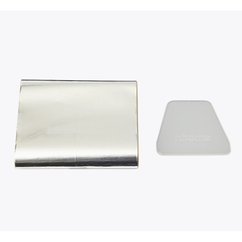 ニトムズ 粘着補修 アルミテープ 厚さ0.1mm×幅70mm×長さ2m 密着用ヘラ
