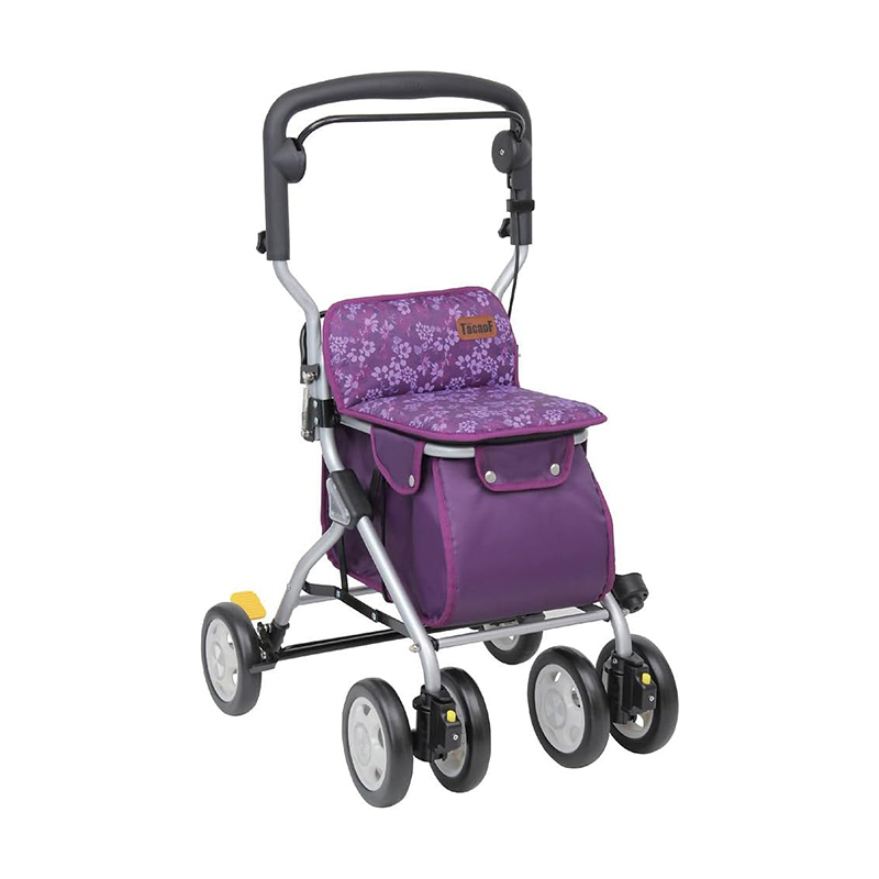 ⭐️DOA⭐️シルバースタッズフラワーターコイズ‼️大玉8個‼️⭐️ブラウン⭐️34インチ 幸和製作所 シルバーカー テイコブ フラワーパープル RUS04 手押し車