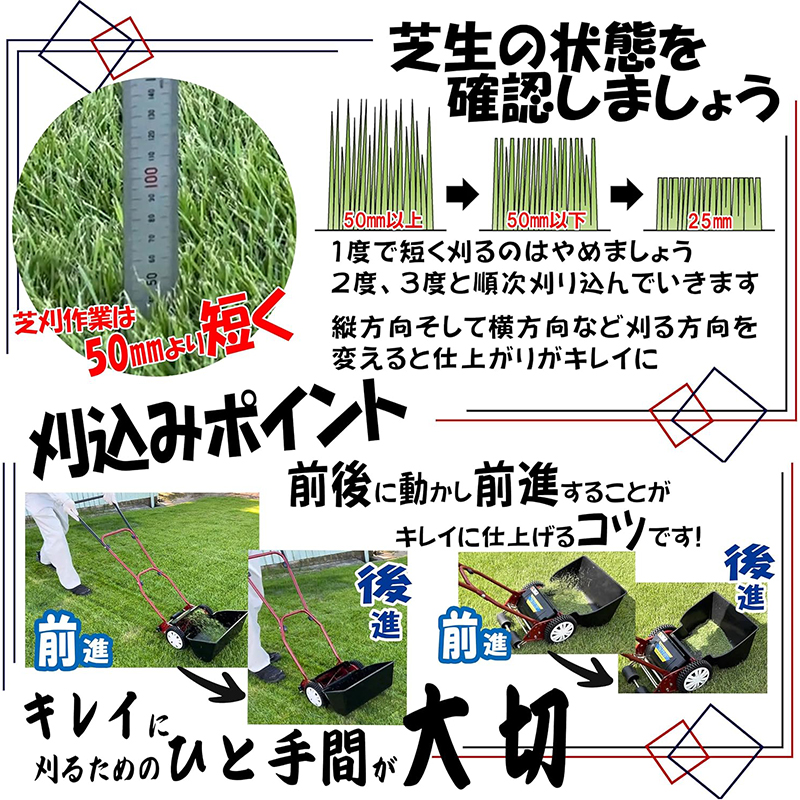 豪華芝刈りセット キンボシ ゴールデンスター 手動式芝刈機 ミラクル