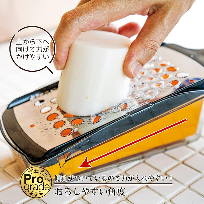 下村工業 プログレード スピードおろし 容器付き ザル付き PG 下村工業 プログレード スピードおろし 容器付き ザル付き PG