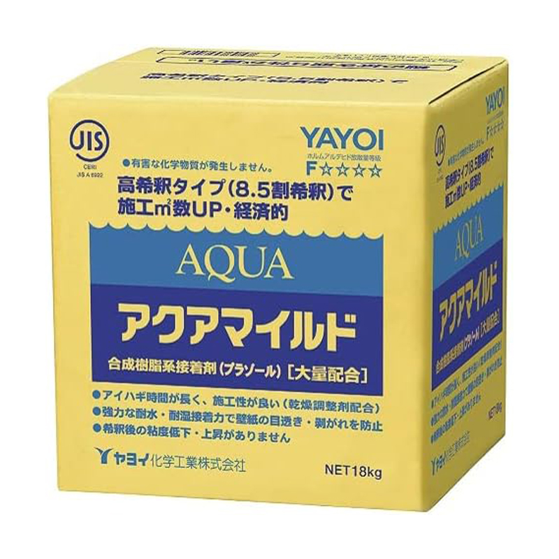 YAYOI ヤヨイ化学 アクアマイルド 壁紙用接着剤 18kg 217-001 