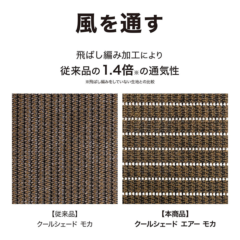 タカショー クールシェード エアー 1.8×4m モカ CLS-40MA