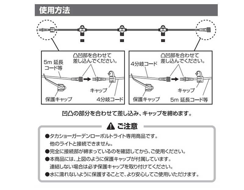 2021新春福袋】 タカショー Takasho ローボルトガーデンライト専用 5m延長コード LGL-03 discoversvg.com