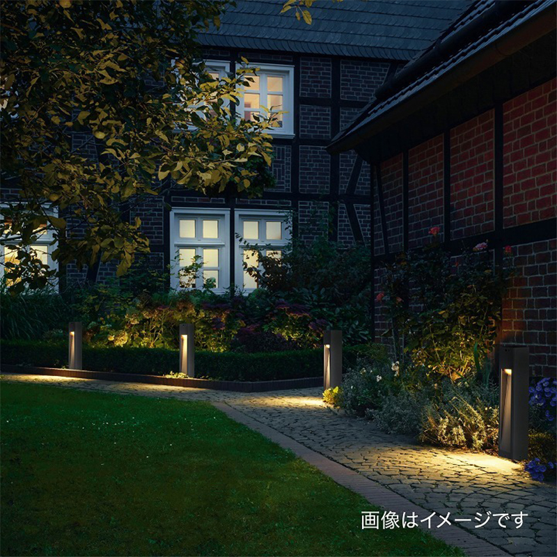 タカショー ExLights ソーラー ポールライト CUBE /A 人感