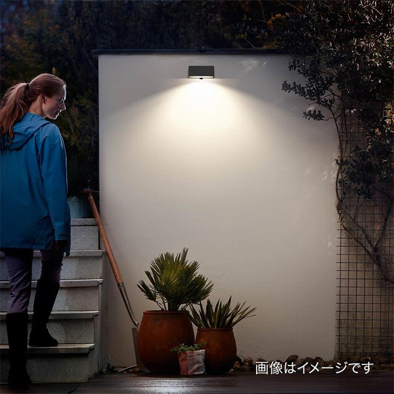 タカショー ExLights ソーラー ウォールライト BLOCK /A 人感