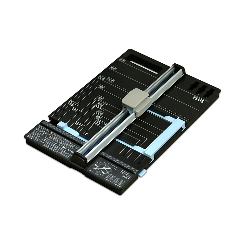 PLUS スライドカッター A4対応 PLUS（プラス） スライドカッター ハンブンコ 裁断機 A4タイプ PK-813