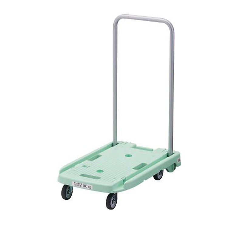 TRUSCO中山 TRUSCO(トラスコ) 樹脂台車 こまわり君 グリーン 省