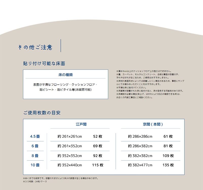 24枚セット】東リ ゆかペタ 24枚 YKP102 グレージュ フロアタイル