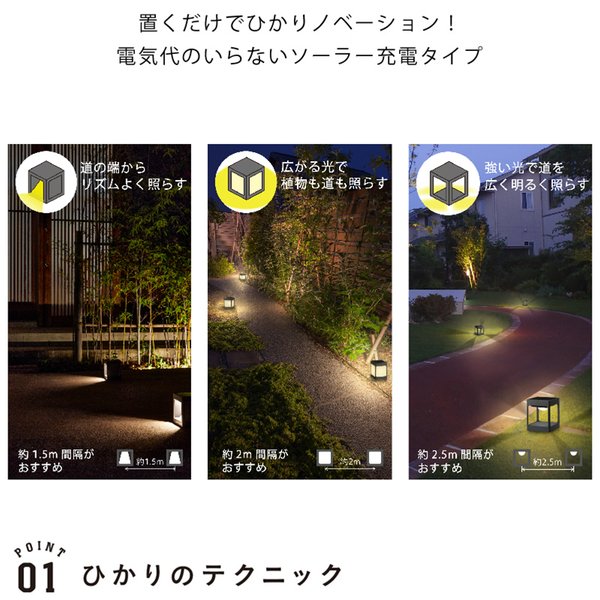 タカショー ひかりノベーション SUNCHARGE 道のひかり 2個入り タカショー ひかりノベーション SUNCHARGE 道のひかり 2個入り