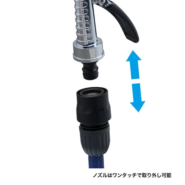 かんかんき タカギ メタルガンS QG1128GY 普通ホース(内径12-15mm/外径21mm
