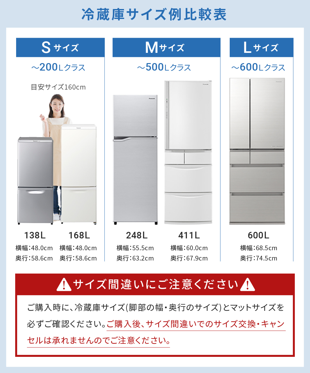 冷蔵庫マット 透明 ポリカーボネート 傷防止 下敷き 床保護シート Mサイズ ゼロキーパー | ゼロキーパー | 11