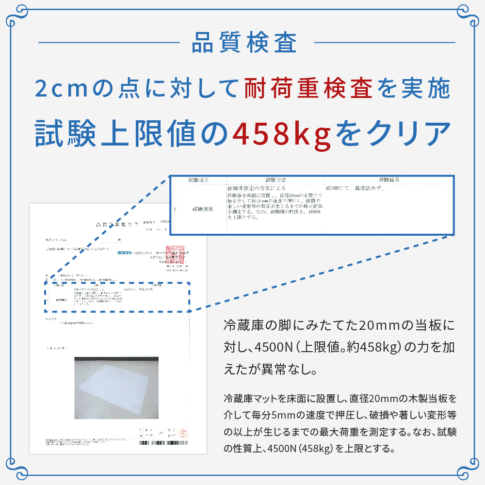 冷蔵庫マット 透明 ポリカーボネート 傷防止 下敷き 床保護シート Mサイズ ゼロキーパー | ゼロキーパー | 06