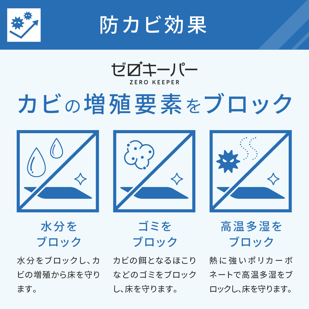 冷蔵庫マット 透明 ポリカーボネート 傷防止 下敷き 床保護シート Mサイズ ゼロキーパー | ゼロキーパー | 07