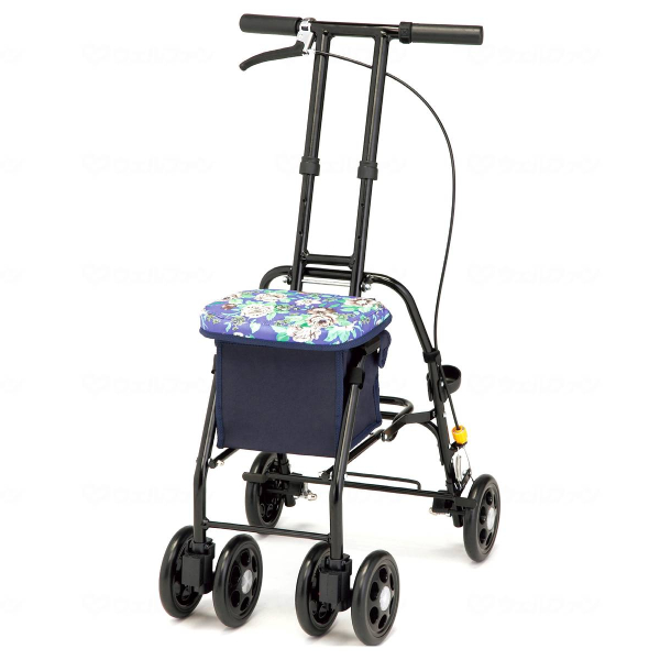 座れる シルバーカー 軽量 コンパクト スリムムーヴ マキテック  ショッピングカート おしゃれ 折りたたみ 高齢者 老人 手押し車 介護用品 | マキテック | 01