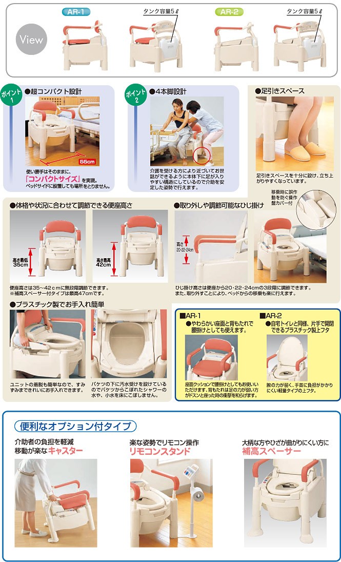 【最安値挑戦中】 安寿AR-2爽快シャワー 標準タイプ【安寿ポータブルトイレ】 介護用品 【LW1351331387】(47487円)