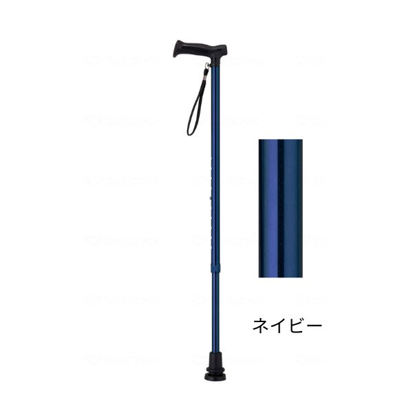 杖 伸縮 軽量 おしゃれ 女性 男性 まごころステッキ あんしん杖先シングル 9793 ウェルファン つえ ステッキ 歩行補助 高齢者 介護用杖 おしゃれな杖 女性用杖 | ウェルファン | 03