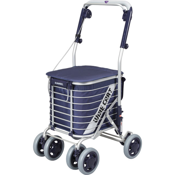 【最終価格】極美品シルバーカー手押し車 SUWARERUユーバ産業 日本製 シルバーカー 座れる 手押し車 高齢者 おしゃれ ショッピング