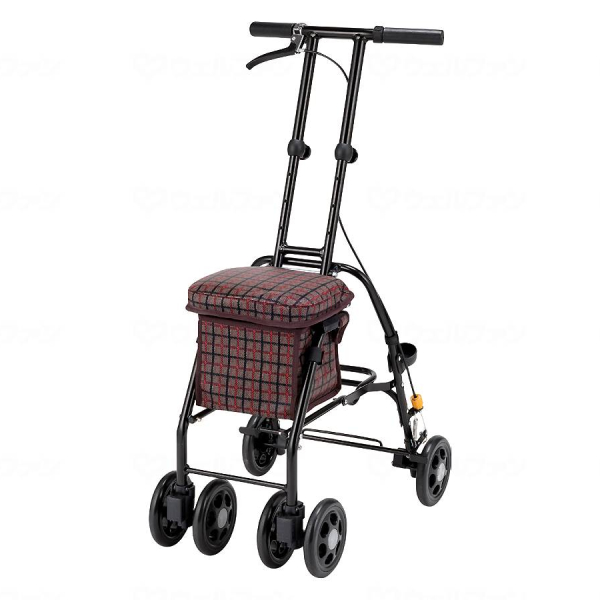 座れる シルバーカー 軽量 コンパクト スリムムーヴ マキテック  ショッピングカート おしゃれ 折りたたみ 高齢者 老人 手押し車 介護用品 | マキテック | 02