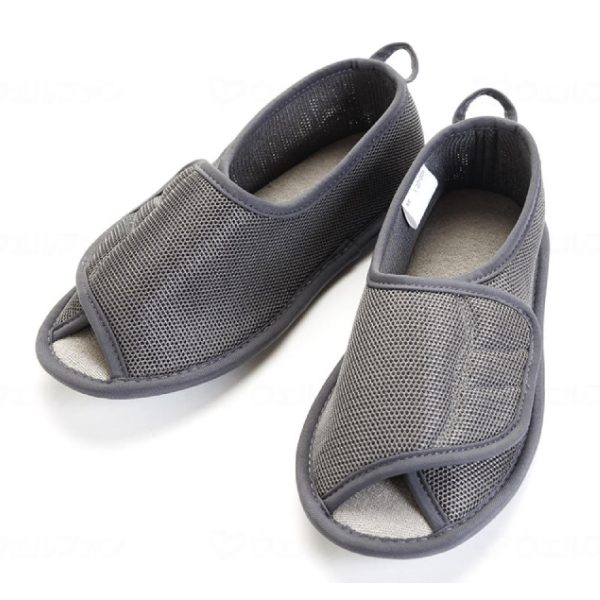 介護シューズ 病院 室内履き あゆみ 徳武産業 早快マジック II オープン 2505 3E相当 介護靴 マジックテープ つま先なし |  | 01