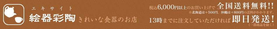 きれいな食器のお店絵器彩陶