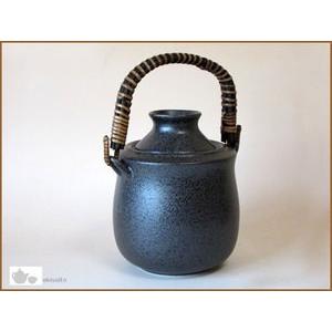 酒燗器 手付き 黒結晶 大 盃 2個付 国産 業務用 徳利 電子レンジ対応