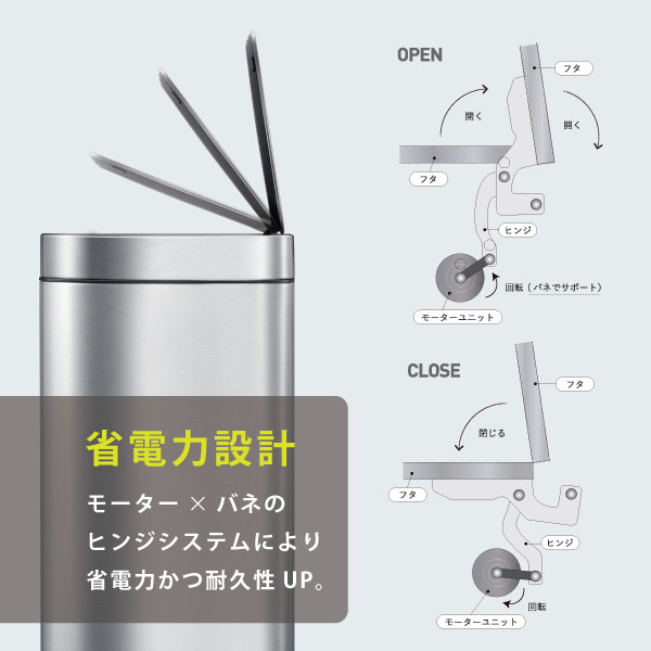 EKO（イーケーオー） AZ-TO《訳あり》自動開閉 ホワイト おしゃれ