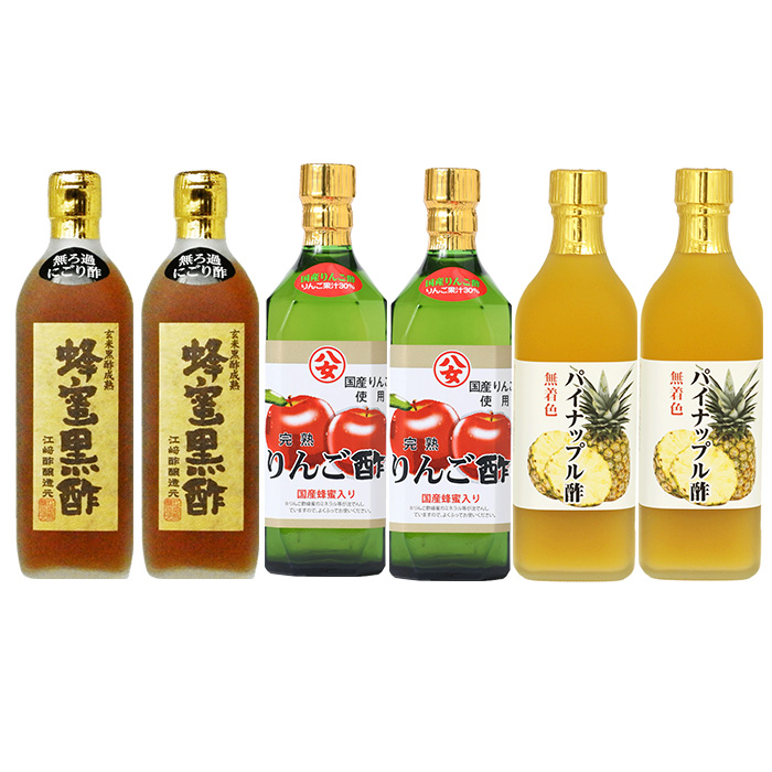 父の日ギフト にごり 蜂蜜黒酢 選べる 500ml 6本入 江崎酢醸造元