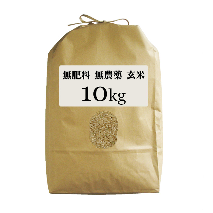 無農薬 無肥料 栽培米 10Kg 玄米 | 福岡県産 令和5年度産 元気つくし 筑後久保農園 自然栽培米