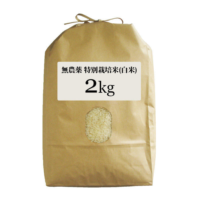 無農薬 特別栽培米 2Kg 栽培中 無肥料 筑後久保農園 令和6年度産 福岡県産 夢つくし 選べる 白米 ７分 ５分 ３分づき