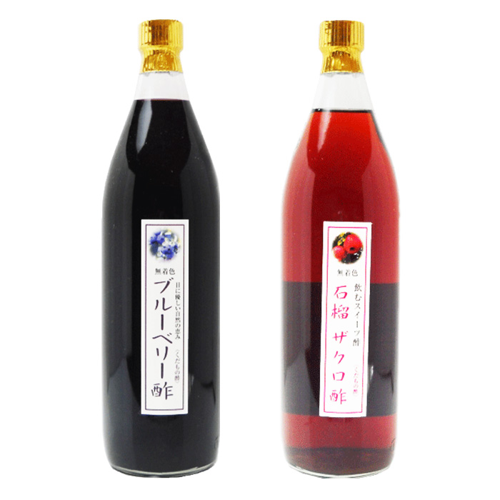 母の日ギフト 業務用 選べる くだもの酢 900ml 2本入 ブルーベリー酢 カフェ 居酒屋 サワー コンク 美容系サロン リラクゼーション 母の日 ギフト 内祝いの画像