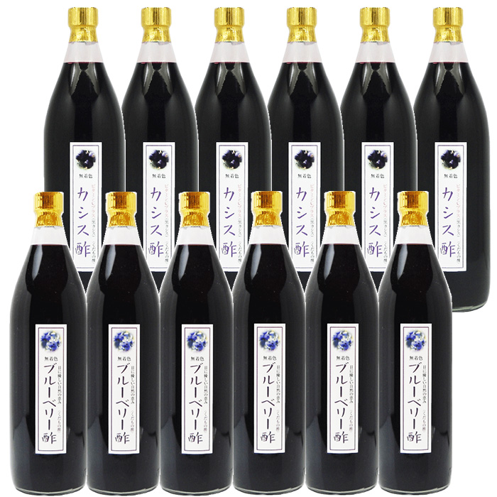 業務用 選べる くだもの酢 900ml 12本 ブルーベリー酢 カフェ 居酒屋 サワー コンク 美容系サロン リラクゼーションの画像