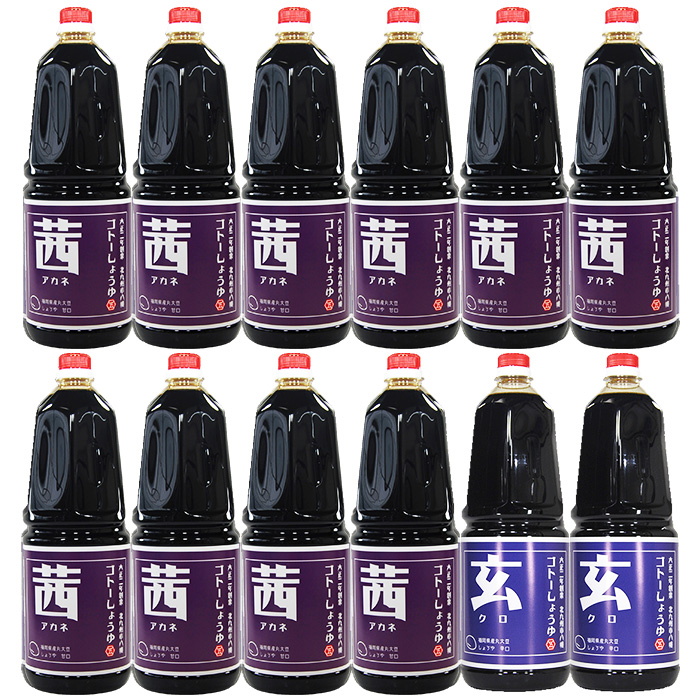 醤油 九州 甘口 しょうゆ 業務用 1800ml 12本 | 茜 ごとう醤油から直送