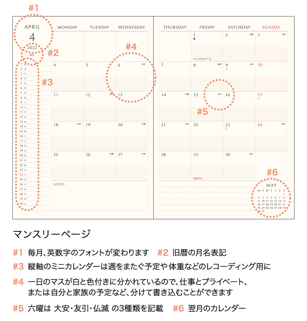 82％以上節約 手帳 2022 4月始まり MATOKA マトカ 2022年 ダイアリー スケジュール帳 B6サイズ マンスリー スタンダード  月間ブロック パピルス PAPYRUS whitesforracialequity.org