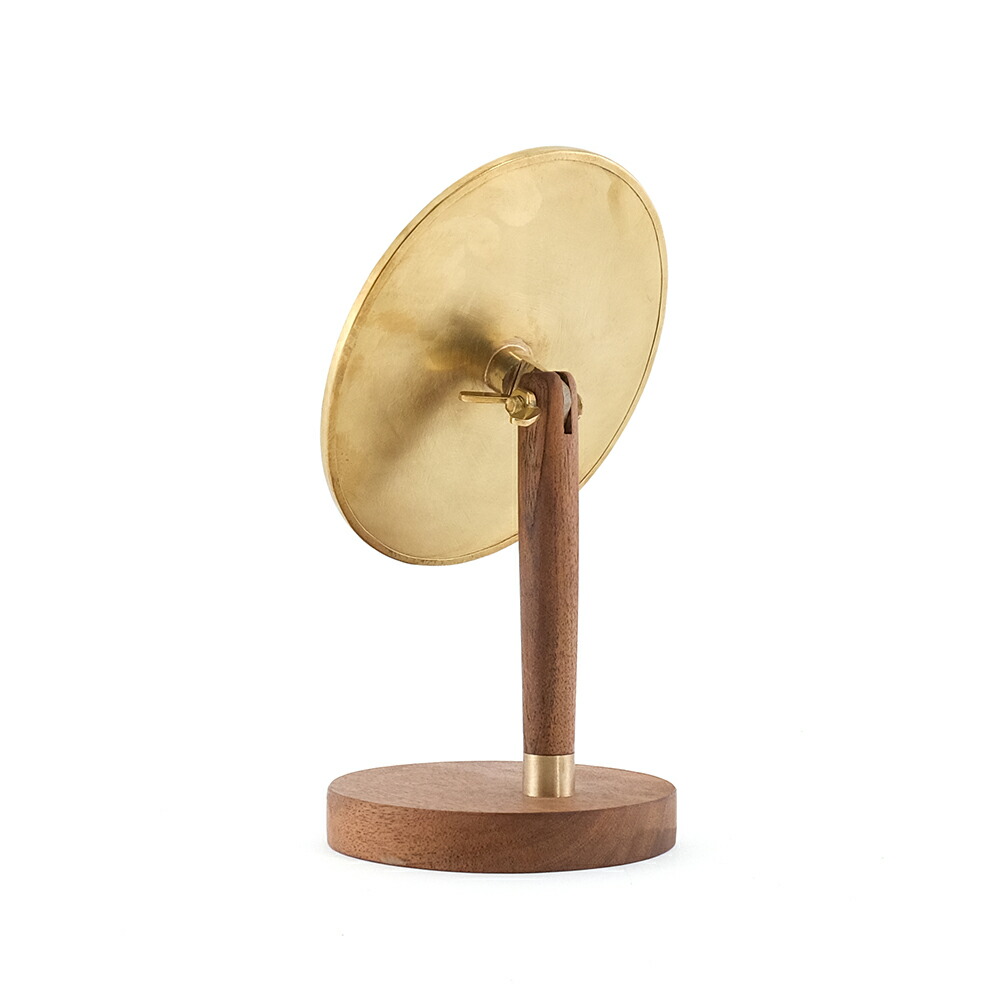 Horn Please オーバルスタンドミラー｜真鍮 ウッド WOOD BRASS ブラス