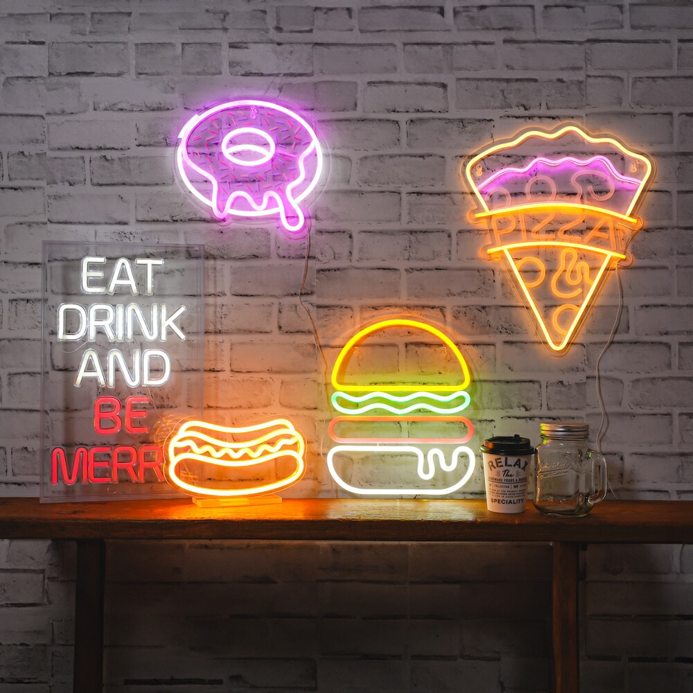 Neon LED NEON LIGHT｜ネオン ライト 飾り 室内 レトロ USB 壁掛け