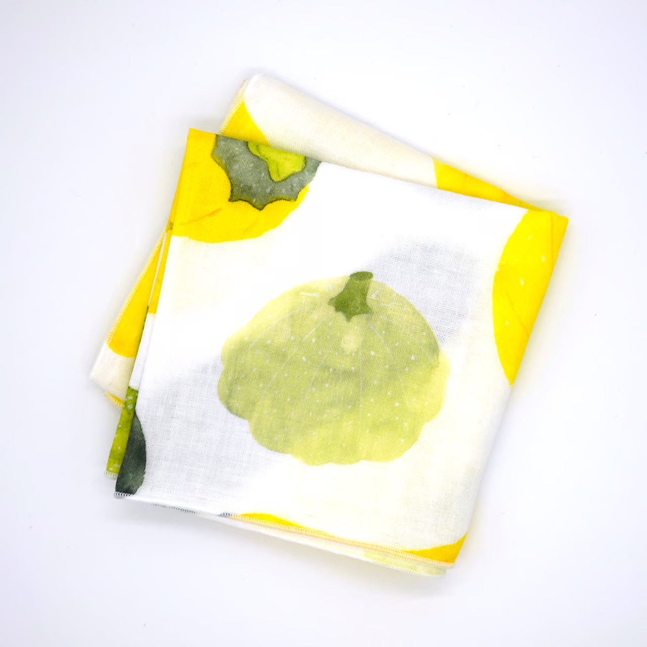 AOYAMA 青山佳世 ガーゼハンカチ「zucchini」|北欧 コットン100％ 水彩