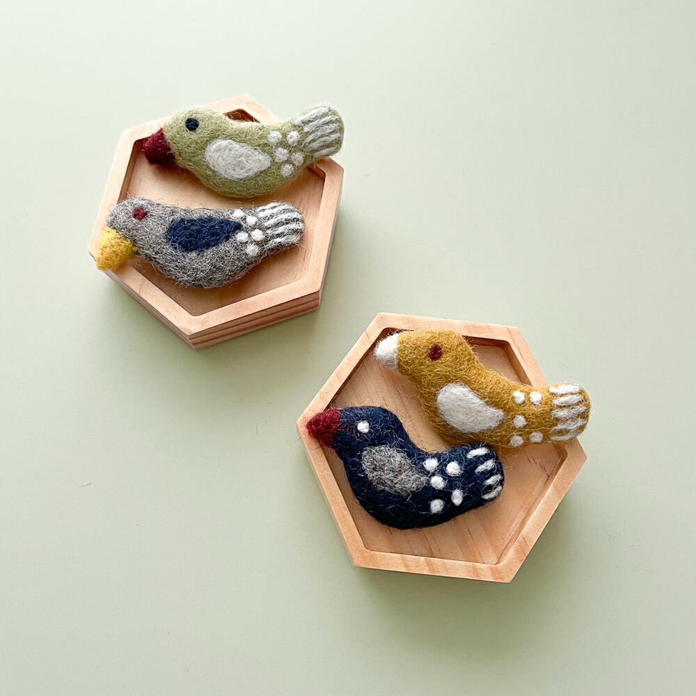 green フェルトブローチ Hato Set｜ FELT BROOCH アクセサリー