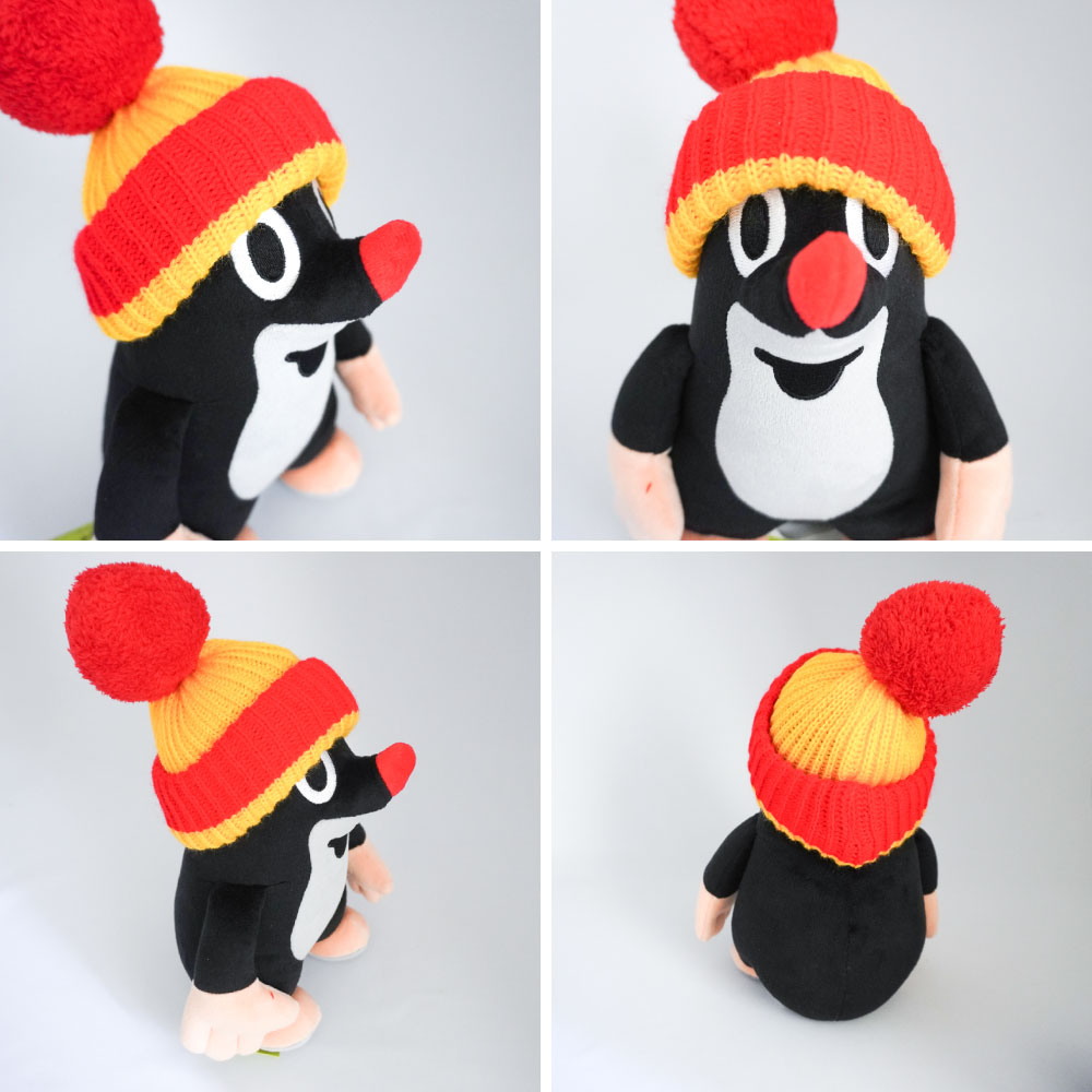 クルテク ぬいぐるみ（キャップ）｜チェコ 赤 青 キャラクター
