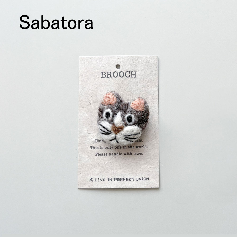 FELT（フェルト） フェルトブローチ Cat Face｜ FELT BROOCH