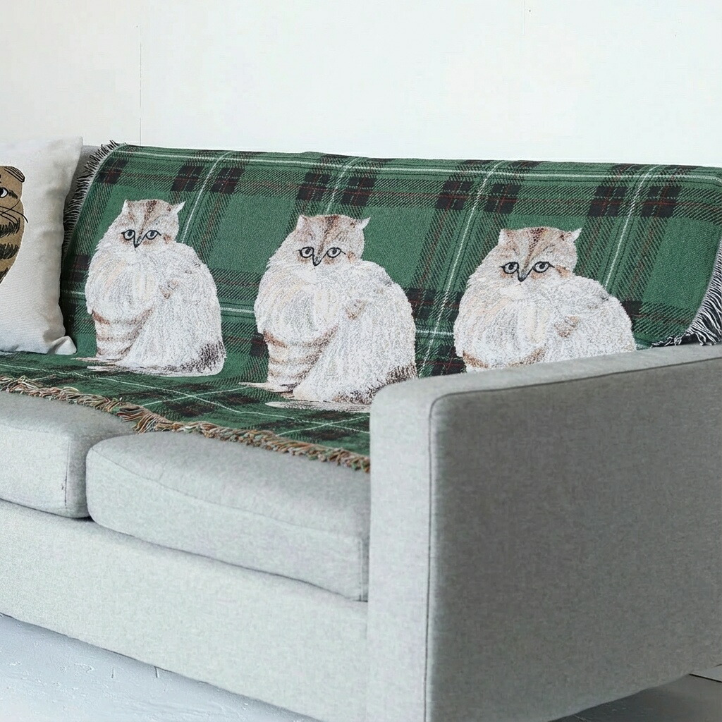 松尾ミユキ タペストリーラグ｜Tapestry rug ブランケット 猫 ネコ