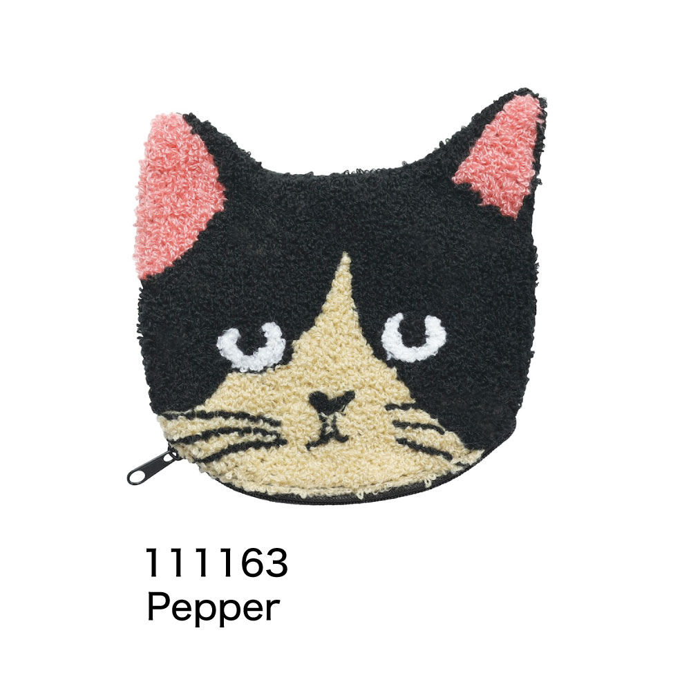 黒*こ様 手作り♡オリジナルミルクちゃん！ユキエモン！猫ファスナーポーチ！大カラ 松尾ミユキ モコ ポーチ｜cat moco pouch 小物入れ ケース メイク