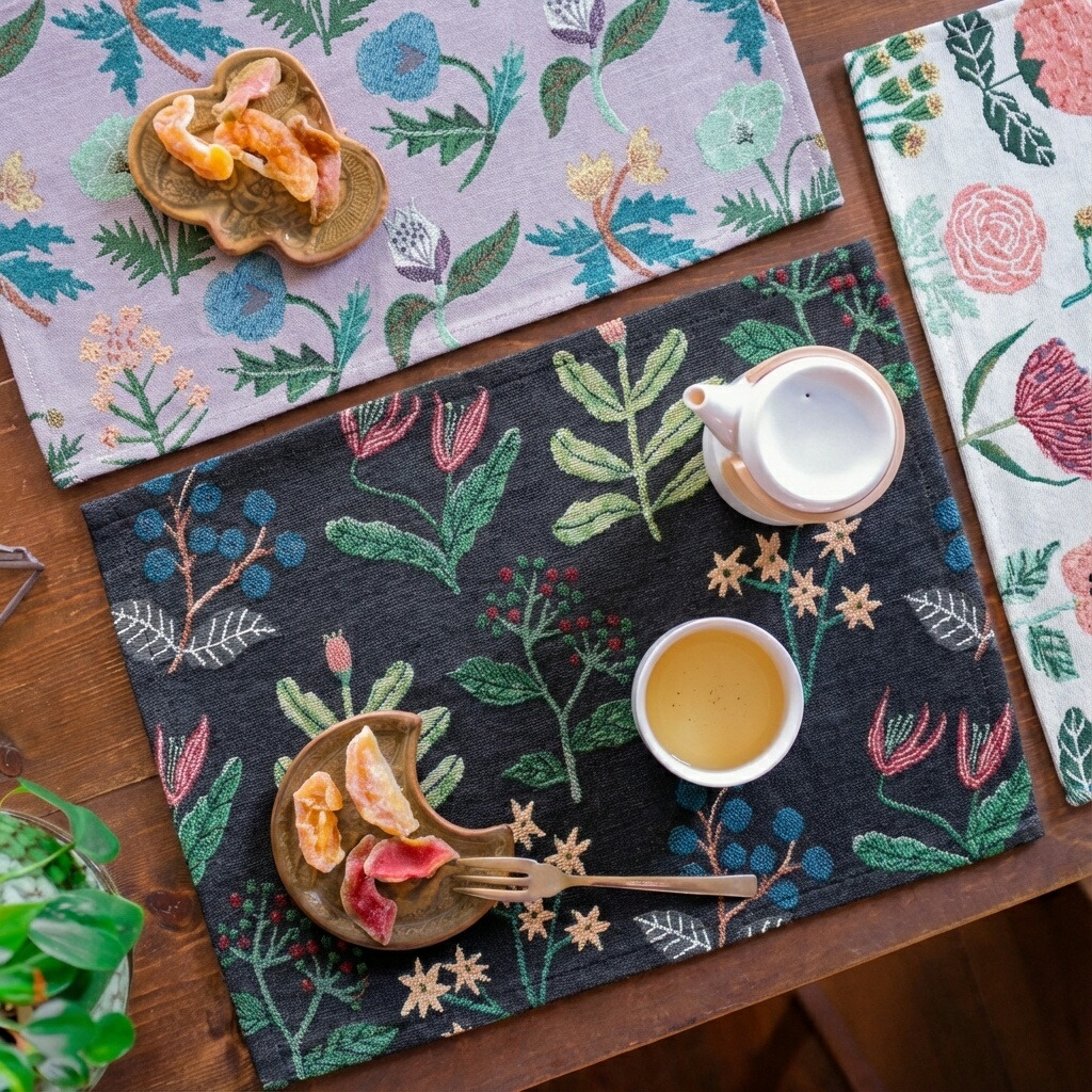 松尾ミユキ ランチョンマット Flower｜Place mat おしゃれ 布 花