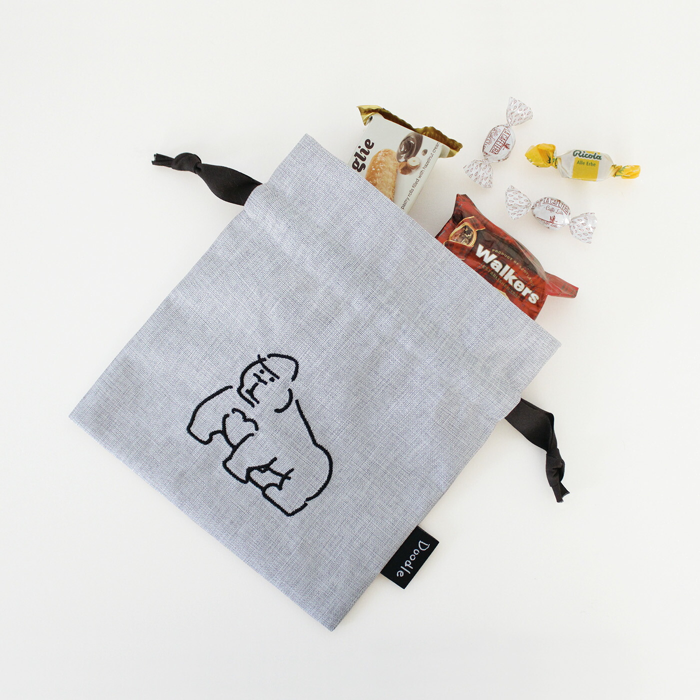 ランチ（LuncH） DOODLE ミニ巾着袋｜MINI SACK 収納 整理 お菓子